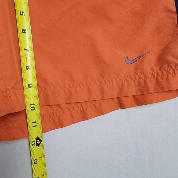 Nike Essential Men's 9" Swim Trunks Size Large Orange/Navy - Picture 3 of 10
